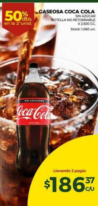 Super MAMI Gaseosa Coca Cola oferta