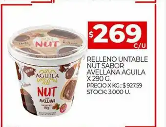 Supermercados DIA Relleno Untable Nut Sabor Avellana Aguila oferta