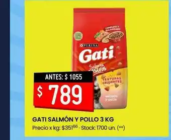 Walmart Gati Salmón Y Pollo oferta