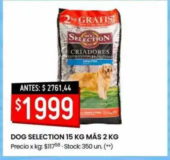 Walmart Dog Selection 15 Kg Más 2 Kg oferta