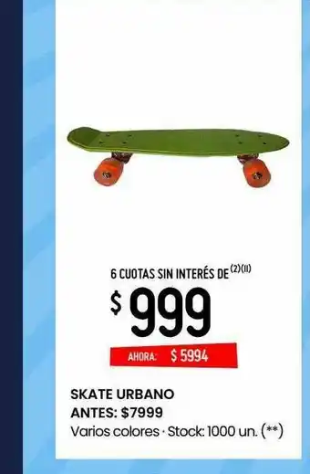 Walmart Skate Urbano oferta