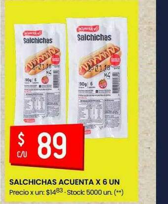 Walmart Salchichas Acuenta oferta