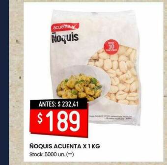 Walmart ñoquis Acuenta oferta