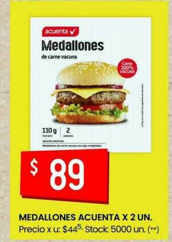 Walmart Medallones Acuenta oferta