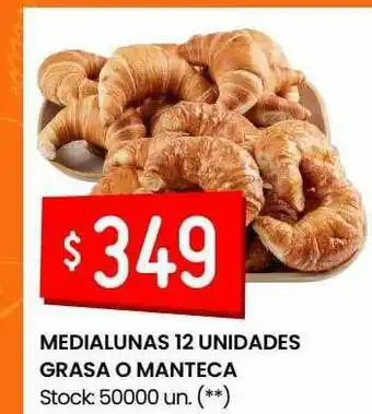 Walmart Medialunas 12 Unidades Grasa O Manteca oferta