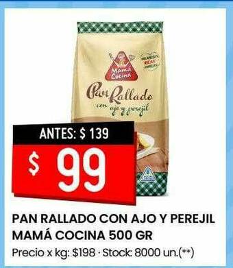 Walmart Pan Rallado Con Ajo Y Perejil Mamá Cocina oferta