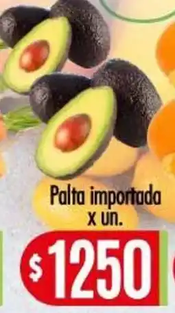 Supermercados Caracol Palta importada oferta