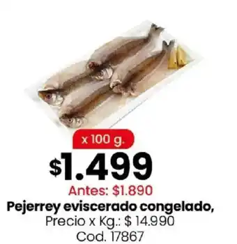 Coto Pejerrey eviscerado congelado oferta