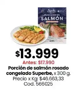 Coto Superbe porciones de salmón rosado oferta