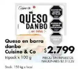 Disco Cuisine & Co queso danbo en barra oferta
