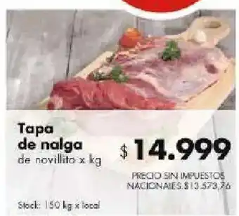 Disco Tapa de nalga de novillito oferta