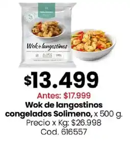 Coto Solimeno wok de langostinos oferta
