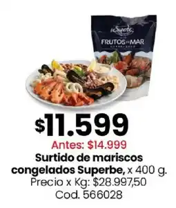 Coto Superbe surtido de mariscos congelados oferta
