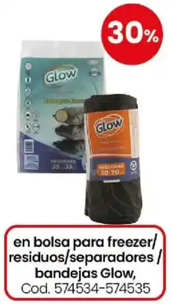 Coto Glow en bolsa para freezer/residuos/separadores/bandejas oferta