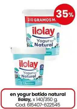 Coto Ilolay yogur batido natural oferta