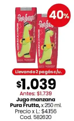 Coto Pura frutta jugo manzana oferta