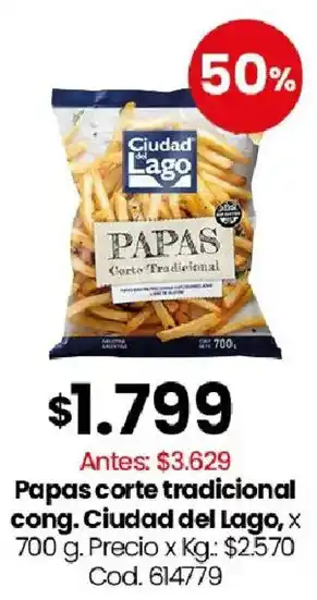Ciudad del Lago papas corte tradicional cong.