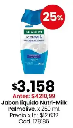 Coto Palmolive jabon liquido nutri-milk oferta