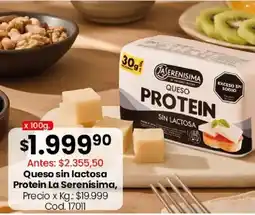 Coto La serenisima queso protein sin lactosa oferta