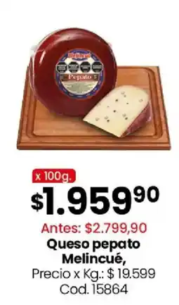 Coto Melincué queso pepato oferta
