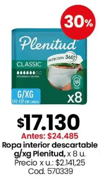 Plenitud ropa interior descartable