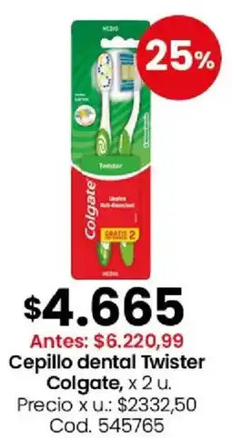 Coto Colgate cepillo dental twist oferta