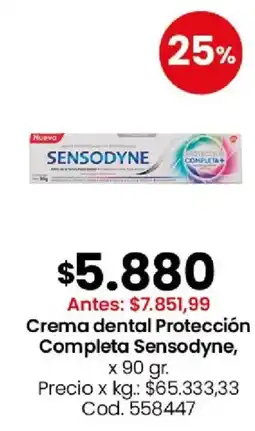 Coto Sensodyne crema dental protección completa oferta