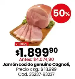 Coto Jamón cocido genuino Cagnoli oferta