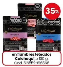 Coto Calchaquí en fiambres feteados oferta
