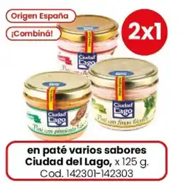Coto Ciudad del lago paté varios sabores oferta