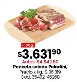 Coto Panceta salada Paladini oferta