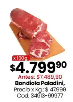 Coto Bondiola Paladini oferta