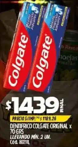 Supermercados Yaguar Colgate dentifrico original oferta