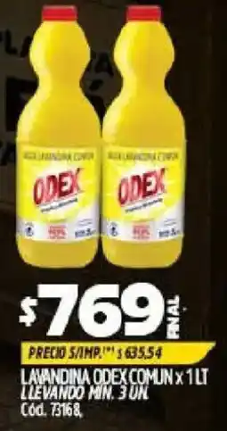 Supermercados Yaguar Odex lavandina comun oferta
