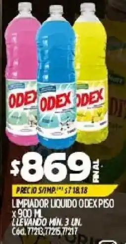 Supermercados Yaguar Odex limpiador liquido oferta