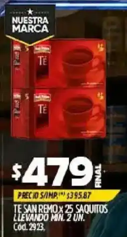 Supermercados Yaguar Te San Remo oferta