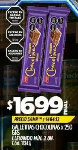 Supermercados Yaguar Chocolinias galletitas oferta
