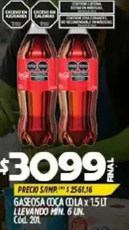 Supermercados Yaguar Coca cola gaseosa oferta