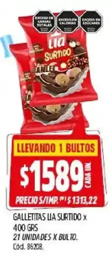 Supermercados Yaguar Lita galletitas surtido oferta