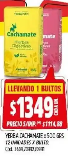 Supermercados Yaguar Terraplate cachamate hierbas digestivas oferta