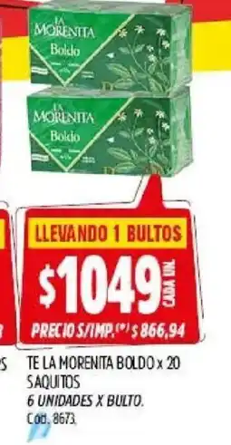 Supermercados Yaguar La morenita boldo te oferta