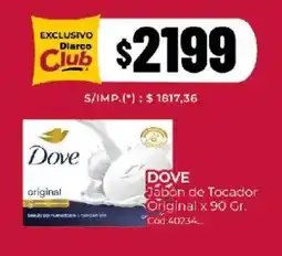 Diarco Dove jabón de tocador oferta