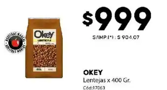 Diarco Okey lentejas oferta