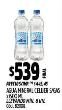 Supermercados Yaguar Cellier agua mineral sin gas oferta