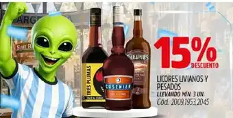 Supermercados Yaguar Licores livianos y pesados oferta