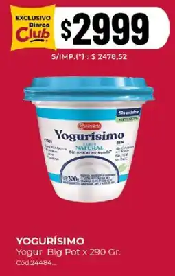 Diarco Yogurísimo yogur oferta