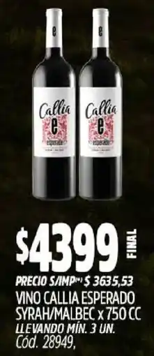 Supermercados Yaguar Callia vino esperado oferta