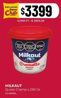 Diarco Milkaut queso crema untable oferta