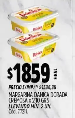 Supermercados Yaguar Dánica margarina dorada cremosa oferta
