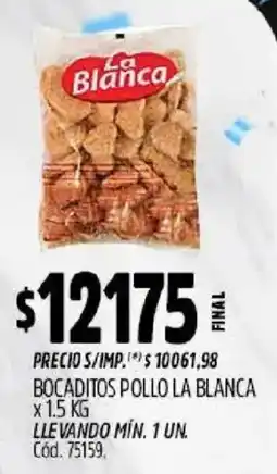 Supermercados Yaguar La blanca bocaditos pollo oferta